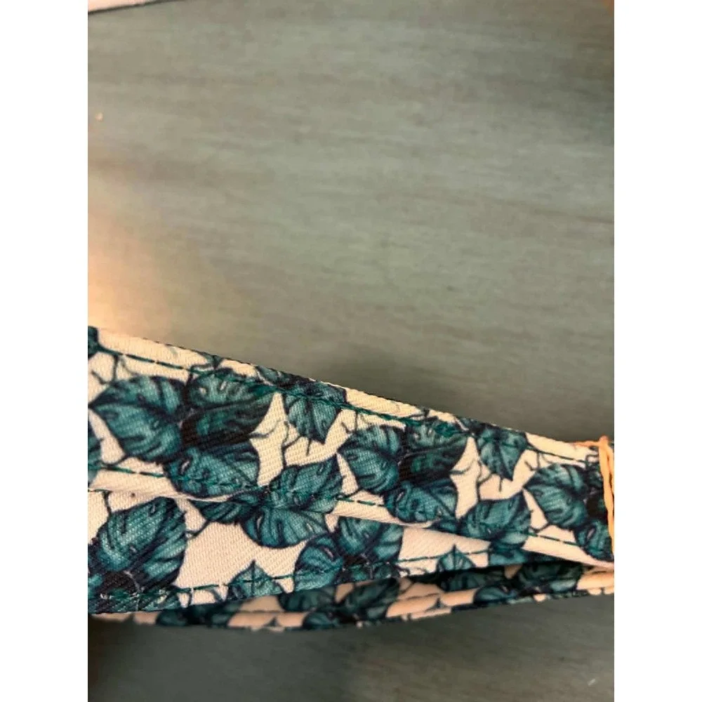 PupStyle City Leash Dogs OS Teal Palm Vibes NWT Vegan Leather Rose Gold Hardware